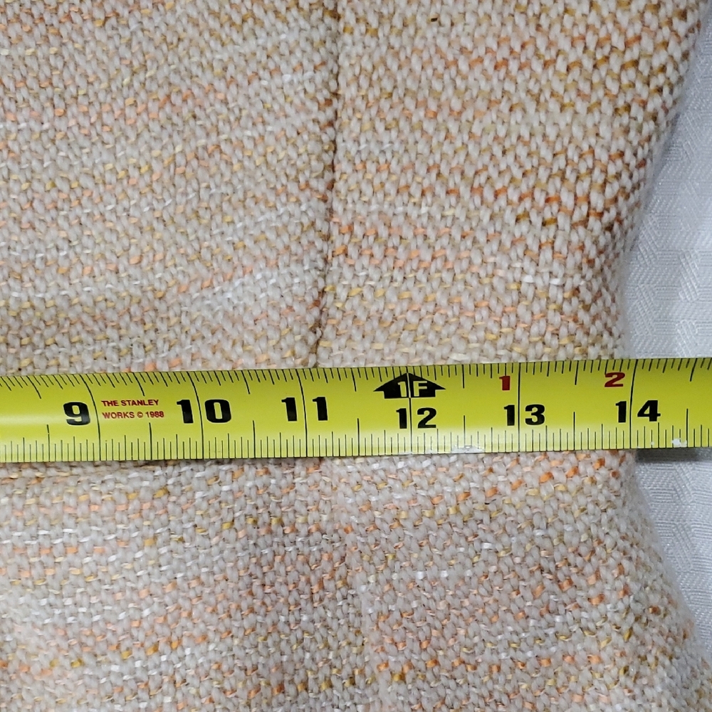Elegant Sleeveless Beige Midi Tweed Dress Size M - Picture 13 of 13